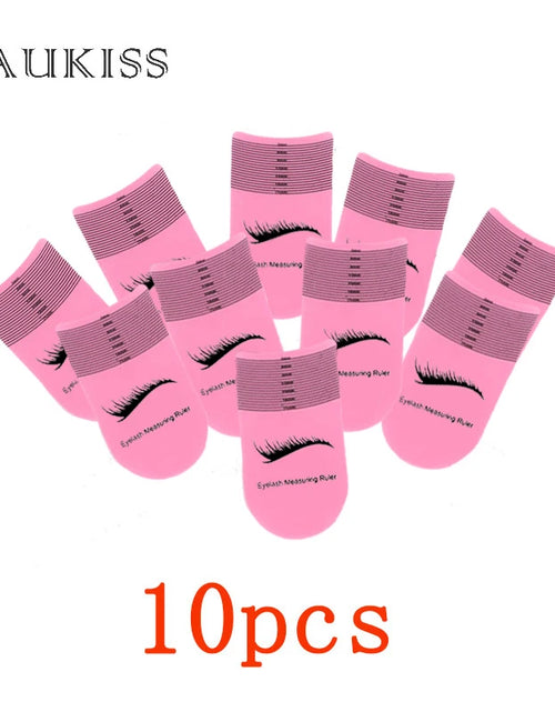 Load image into Gallery viewer, 5/10PCS Eyelash Length Measuring Ruler Portable Eyebrow Soft Plastic Ruler Makeup Tool 3-21Mm Eyelash Extension Growth Accessory
