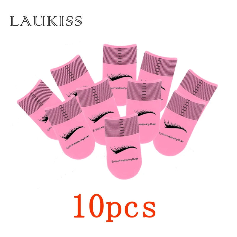 5/10PCS Eyelash Length Measuring Ruler Portable Eyebrow Soft Plastic Ruler Makeup Tool 3-21Mm Eyelash Extension Growth Accessory