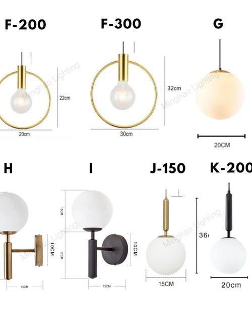 Load image into Gallery viewer, Nordic Chandeliers Led Single Head Personality Glass Ball Restaurant Table Bar Lamp Modern Led Chandeliers
