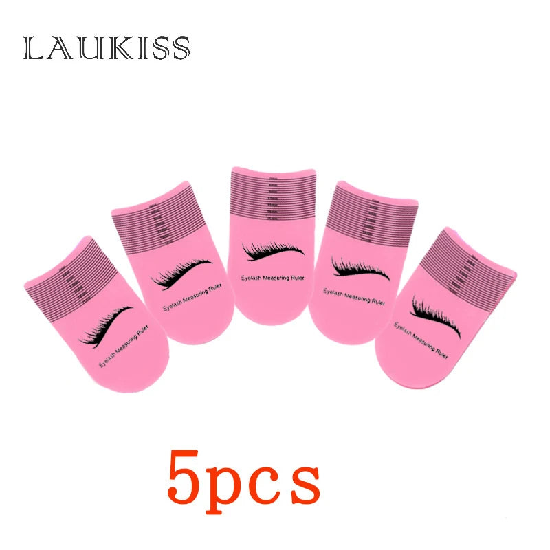 5/10PCS Eyelash Length Measuring Ruler Portable Eyebrow Soft Plastic Ruler Makeup Tool 3-21Mm Eyelash Extension Growth Accessory