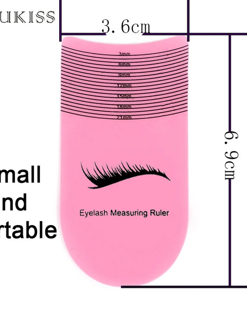 Load image into Gallery viewer, 5/10PCS Eyelash Length Measuring Ruler Portable Eyebrow Soft Plastic Ruler Makeup Tool 3-21Mm Eyelash Extension Growth Accessory
