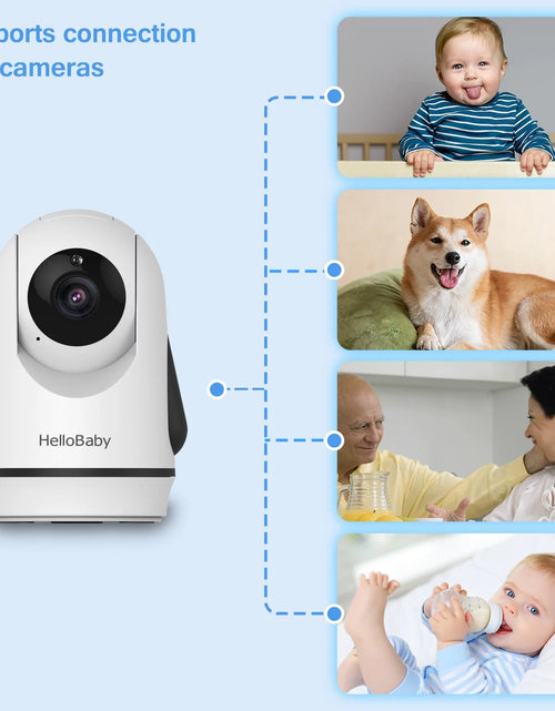 Load image into Gallery viewer, Baby Monitor-Hb6336 with Camera and Audio, 3.2&quot; IPS Color Display, Full Remote Pan Zoom, IR Night Vision, 1000 Ft. Range, Wall Mount, No Wifi Baby Camera Monitor
