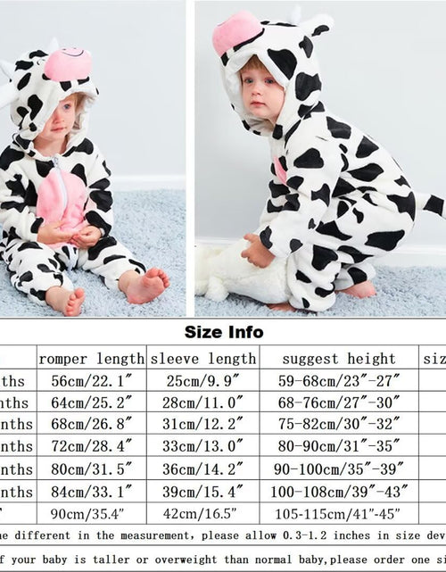 Load image into Gallery viewer, Halloween Baby Costumes Toddler Onesie Pajamas Infants Romper Boys Girls Animal Dress up Clothes 2-30 Months
