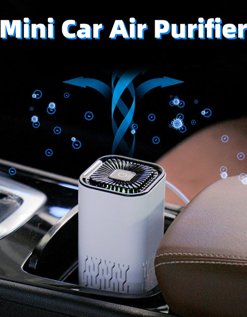 Load image into Gallery viewer, Car Air Purifier Portable Negative Ion Generator Remove Formaldehyde Dust Smoke Air Freshen Washer for Home Car
